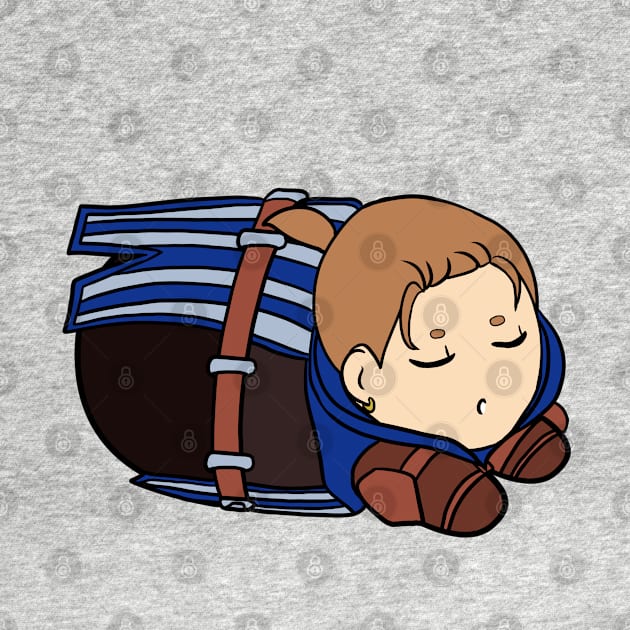 Chibi Warden Anders by SapphireAngelBunny